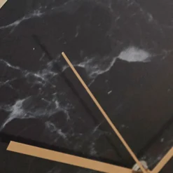 Cloudnola Structure Marble Wall Clock - Black