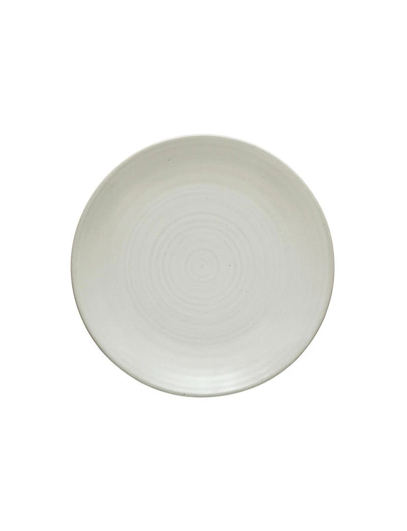 Creative Co-op BESTSELLER Matte White Stoneware Plate 10" 1 Creative Co-op BESTSELLER Matte White Stoneware Plate 10"