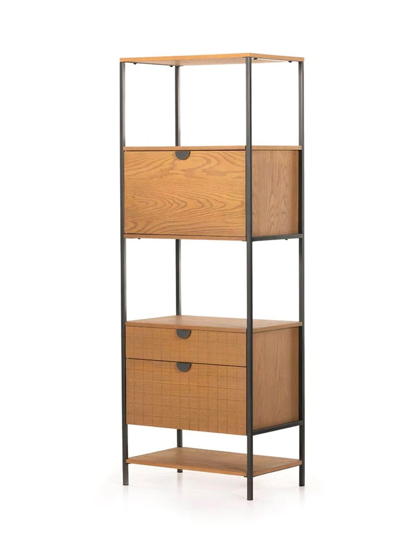 Four Hands Quobo Bookcase 2 Four Hands Quobo Bookcase