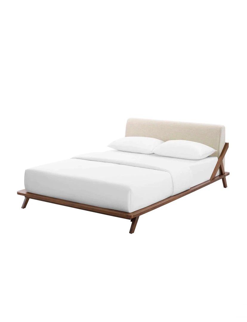 Modway FURNITURE Luna Walnut Bed 2 Modway FURNITURE Luna Walnut Bed