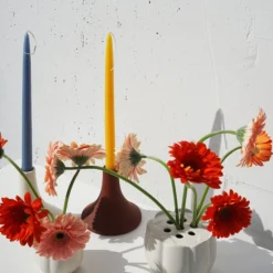 The Floral Society Dipped Taper Candles, Heron