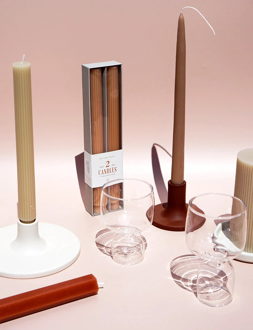 The Floral Society Fancy Taper Candles, Petal 7 The Floral Society Fancy Taper Candles, Petal