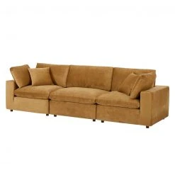 Modway Cody 3 Piece Sectional Velvet Sofa