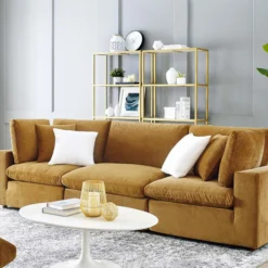 Modway Cody 3 Piece Sectional Velvet Sofa 14 Modway Cody 3 Piece Sectional Velvet Sofa