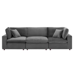Modway Cody 3 Piece Sectional Velvet Sofa 15 Modway Cody 3 Piece Sectional Velvet Sofa