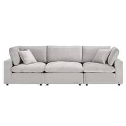 Modway Cody 3 Piece Sectional Velvet Sofa 18 Modway Cody 3 Piece Sectional Velvet Sofa