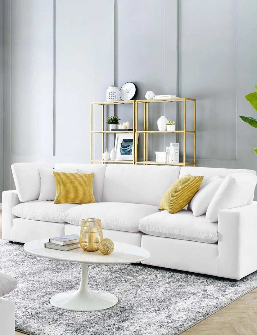 Modway Cody 3 Piece Sectional Velvet Sofa 12 Modway Cody 3 Piece Sectional Velvet Sofa