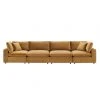 Modway FURNITURE Cody 4 Piece Sectional Velvet Sofa