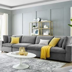 Modway FURNITURE Cody 4 Piece Sectional Velvet Sofa 17 Modway FURNITURE Cody 4 Piece Sectional Velvet Sofa