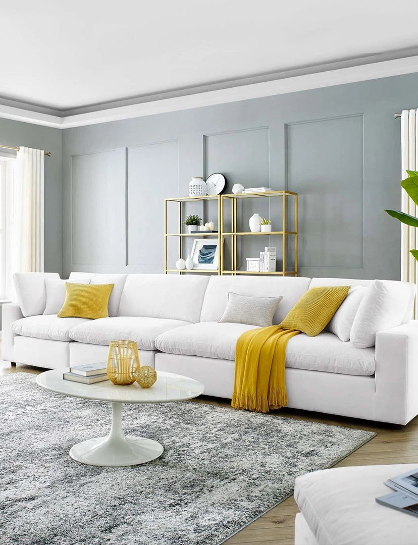 Modway FURNITURE Cody 4 Piece Sectional Velvet Sofa 12 Modway FURNITURE Cody 4 Piece Sectional Velvet Sofa