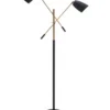 Zuo LIGHTING Tend Matt Black & Brass Floor Lamp