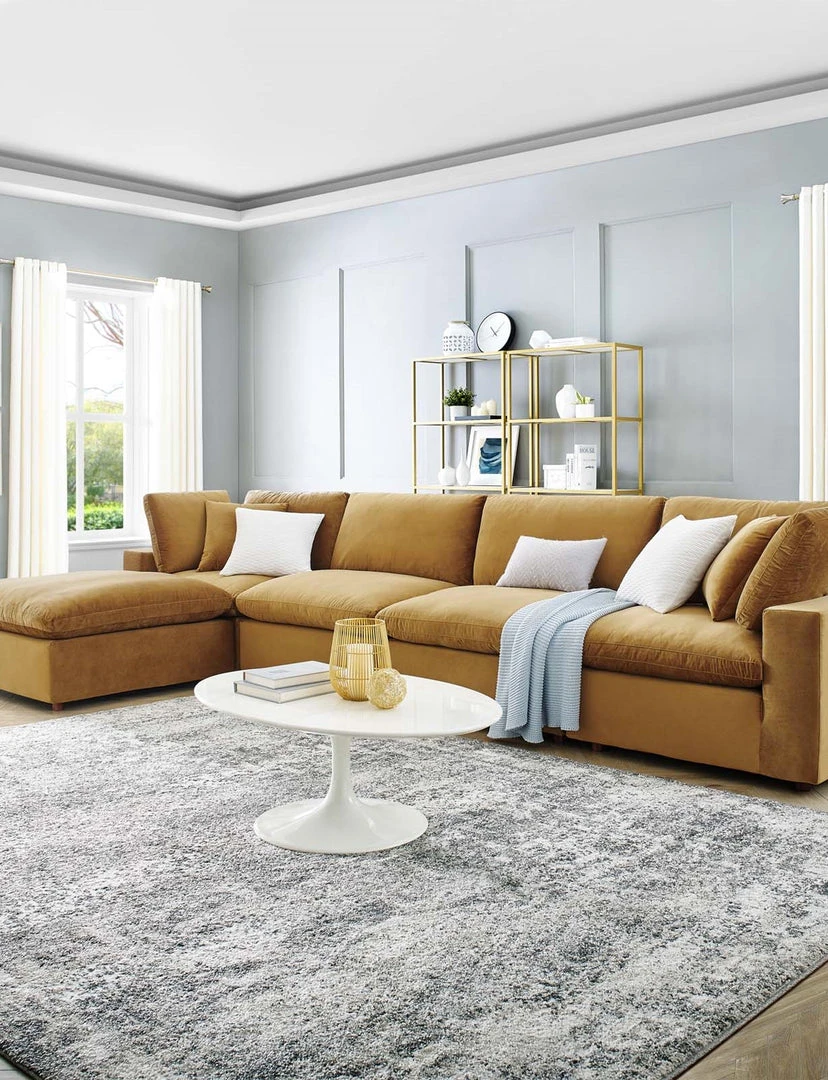 Modway FURNITURE Cody 5 Piece Sectional Velvet Sofa 3 Modway FURNITURE Cody 5 Piece Sectional Velvet Sofa