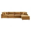 Modway FURNITURE Cody 5 Piece Sectional Velvet Sofa