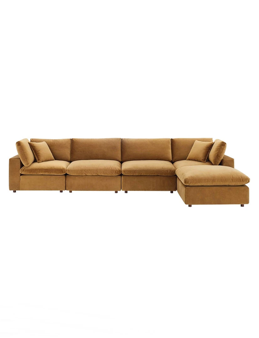Modway FURNITURE Cody 5 Piece Sectional Velvet Sofa 1 Modway FURNITURE Cody 5 Piece Sectional Velvet Sofa