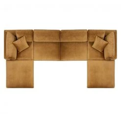 Modway Cody 6 Piece Sectional Velvet Sofa FURNITURE