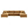 Modway Cody 6 Piece Sectional Velvet Sofa FURNITURE