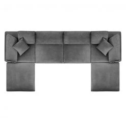 Modway Cody 6 Piece Sectional Velvet Sofa FURNITURE
