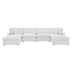 Modway Cody 6 Piece Sectional Velvet Sofa FURNITURE