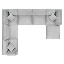 Modway Cody 7 Piece Sectional Velvet Sofa