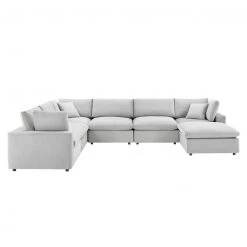 Modway Cody 7 Piece Sectional Velvet Sofa