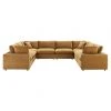 Modway FURNITURE Cody 8 Piece Sectional Velvet Sofa