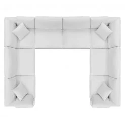 Modway FURNITURE Cody 8 Piece Sectional Velvet Sofa