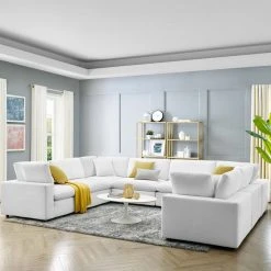 Modway FURNITURE Cody 8 Piece Sectional Velvet Sofa