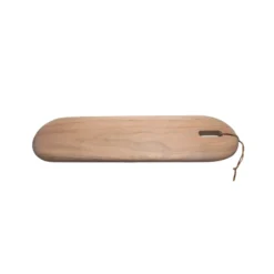 Bidk Home Acacia Wood Cutting Board W/ Leather Strap