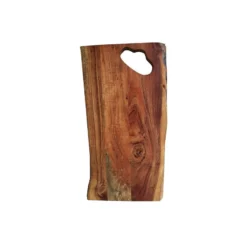 Bidk Home KITCHEN Acacia Wood Live Edge Cutting Board / 20"