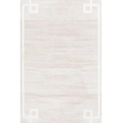 Unique Loom DECOR Oriental Rectangle Rug, Ivory