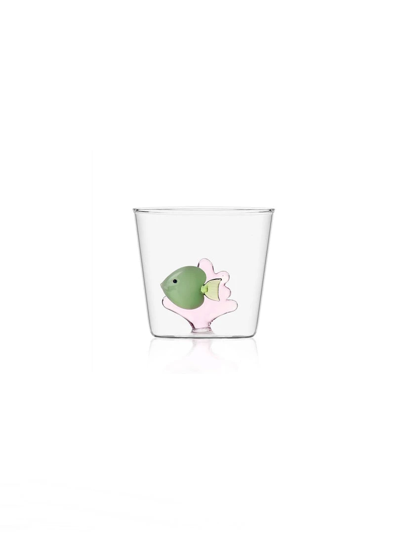 Ichendorf Marine Garden Tumbler, Green Fish Pink Seaweed 1 Ichendorf Marine Garden Tumbler, Green Fish Pink Seaweed