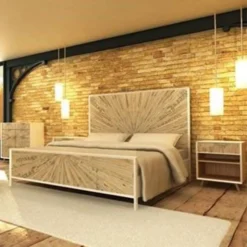 LH Imports Claudia Queen Bed FURNITURE