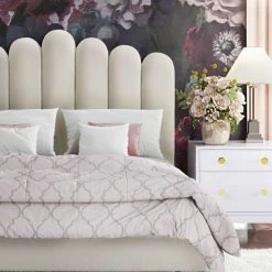 Tov FURNITURE Chloe Bed, Cream