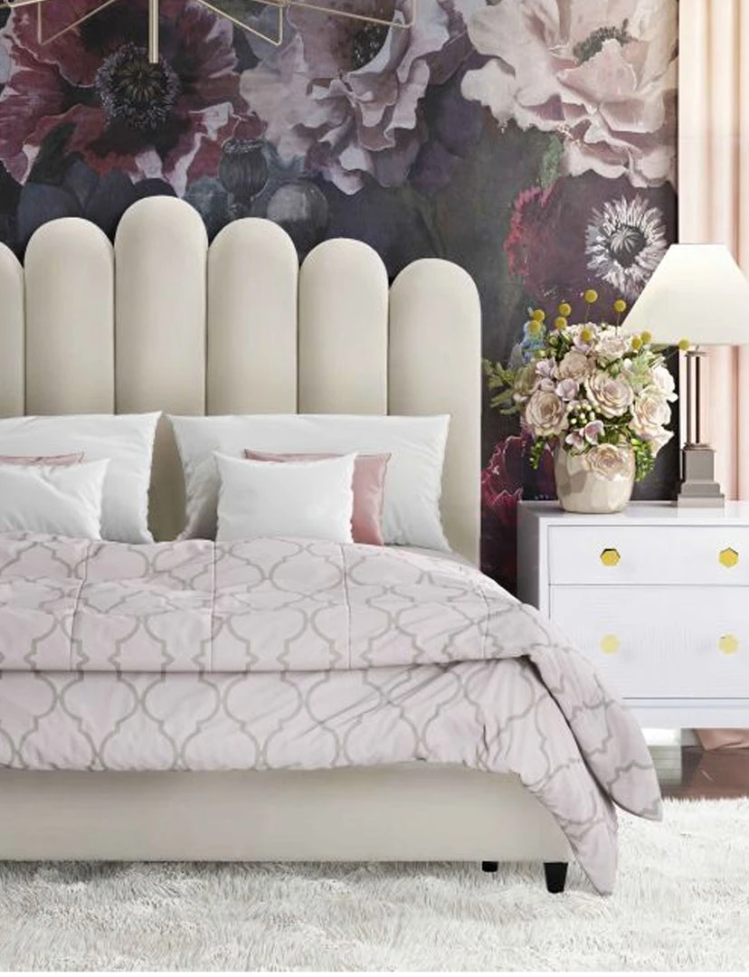 Tov FURNITURE Chloe Bed, Cream 2 Tov FURNITURE Chloe Bed, Cream