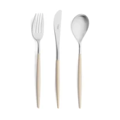 Cutipol Mio Flatware, Ivory/silver