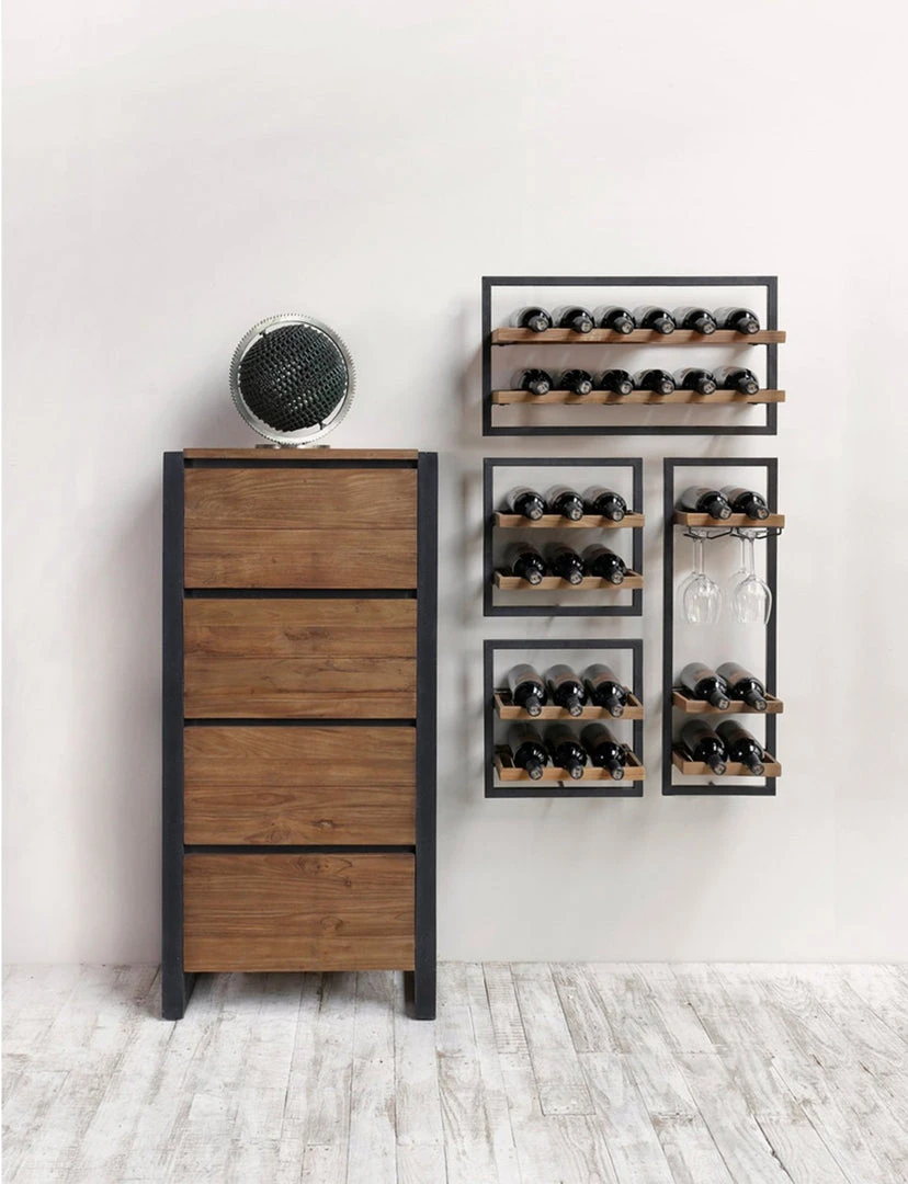 LH Imports Diego Wine Rack 2 LH Imports Diego Wine Rack