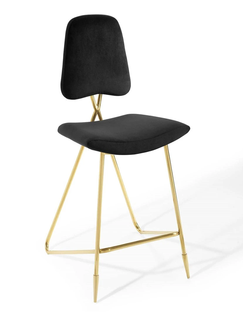 Modway FURNITURE Prism Performance Velvet Bar Stool 1 Modway FURNITURE Prism Performance Velvet Bar Stool