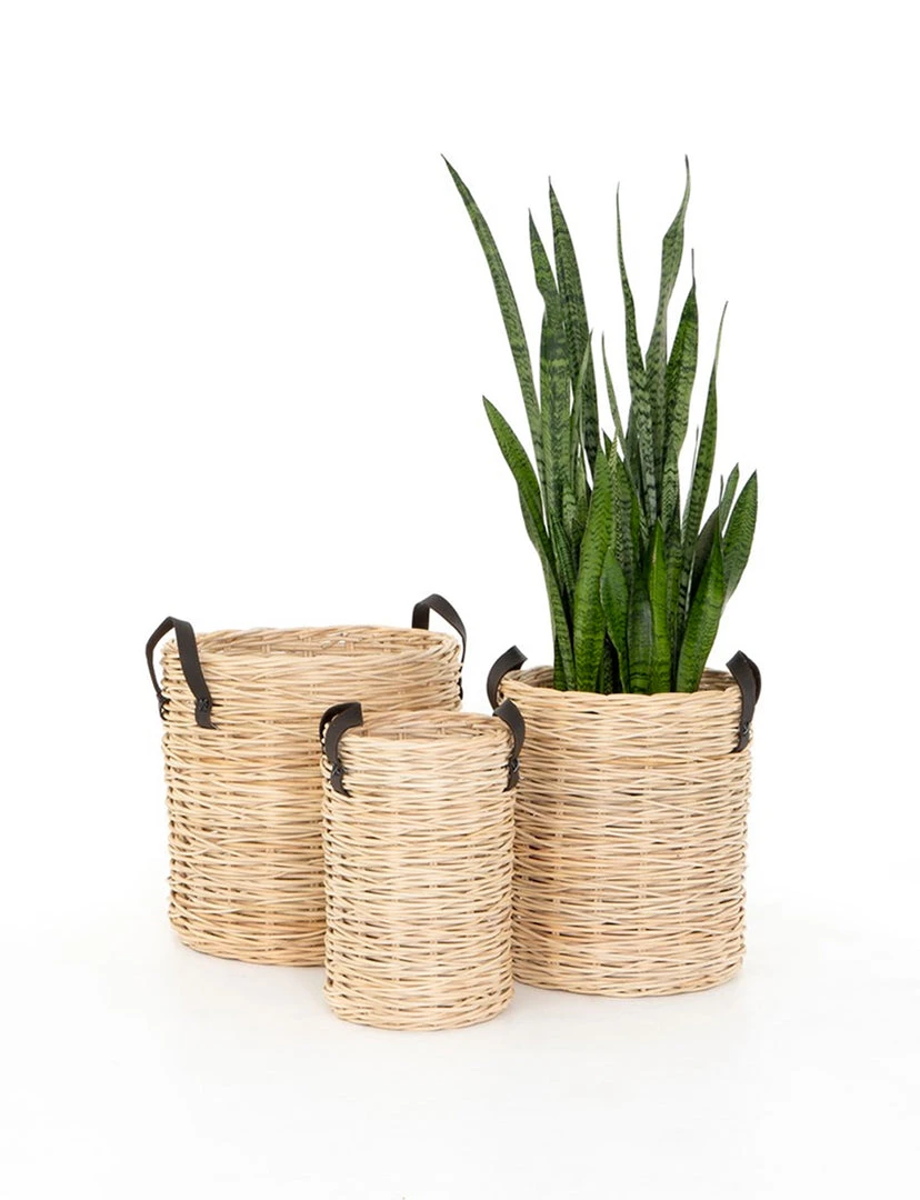 Four Hands DECOR Emeril Natural Basket, Set Of 3 3 Four Hands DECOR Emeril Natural Basket, Set Of 3