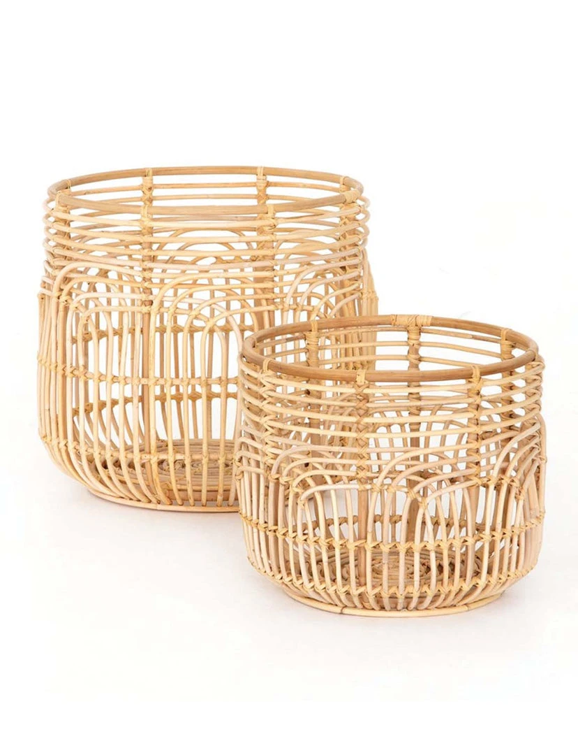Four Hands DECOR Alfalfa Basket (Set Of 2) 1 Four Hands DECOR Alfalfa Basket (Set Of 2)