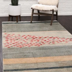 Unique Loom DECOR Fars Rectangle Rug, Blue