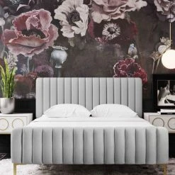 Tov FURNITURE Alyssa Bed, Grey