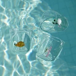 Ichendorf Marine Garden Tumbler, White Fish Green Seaweed KITCHEN