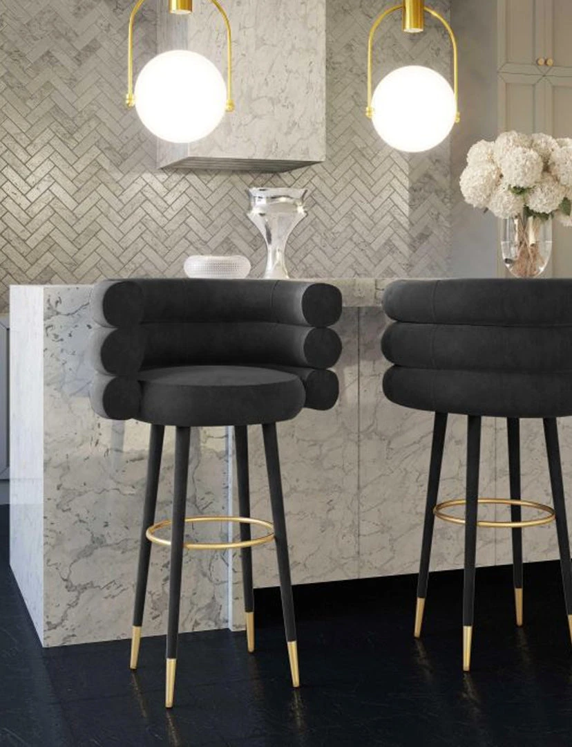 Tov Joge Velvet Bar Stool 12 Tov Joge Velvet Bar Stool