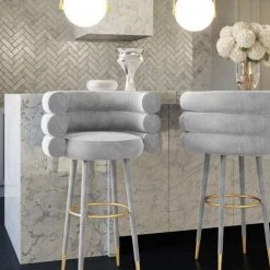 Tov Joge Velvet Bar Stool 19 Tov Joge Velvet Bar Stool