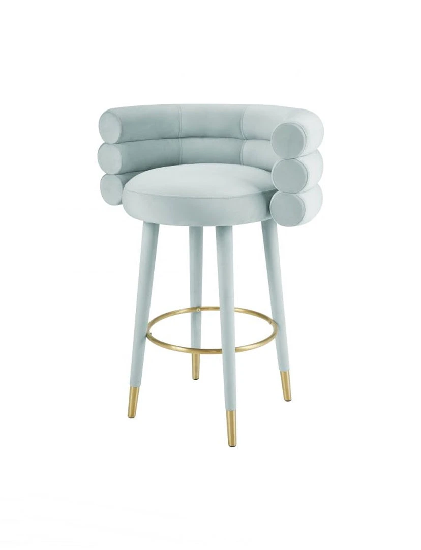 Tov Joge Velvet Bar Stool 2 Tov Joge Velvet Bar Stool