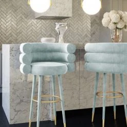 Tov Joge Velvet Bar Stool 15 Tov Joge Velvet Bar Stool