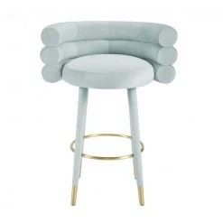 Tov Joge Velvet Bar Stool