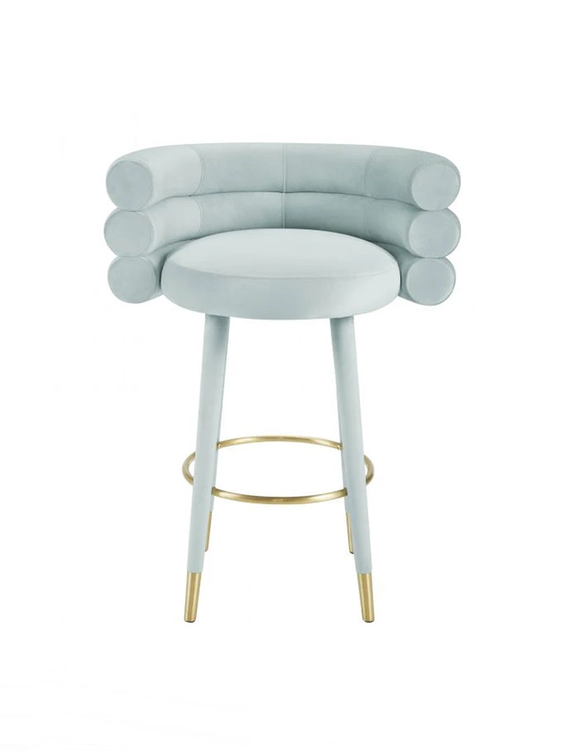 Tov Joge Velvet Bar Stool 1 Tov Joge Velvet Bar Stool