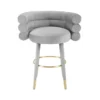 Tov Joge Velvet Counter Stool FURNITURE
