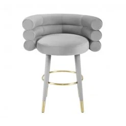Tov Joge Velvet Counter Stool FURNITURE